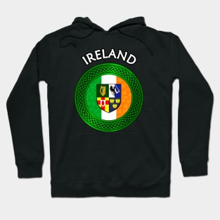 Irish Flag Clover Celtic Knot - Ireland Hoodie